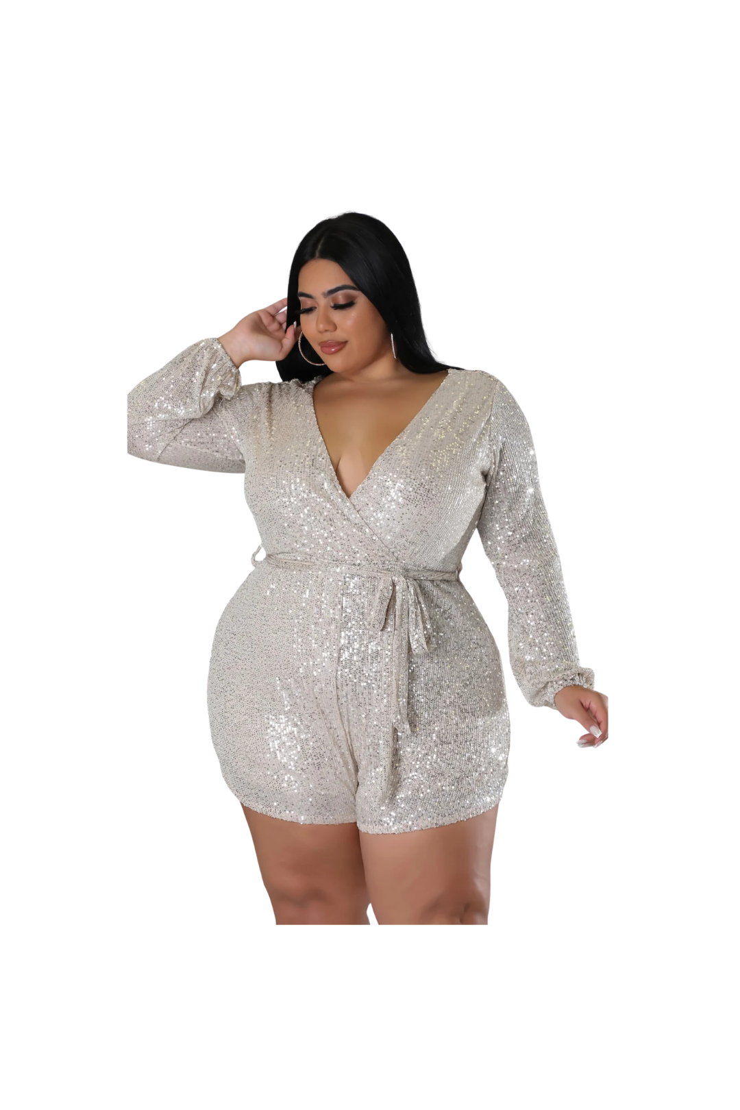 Golden Hour Sequin Romper