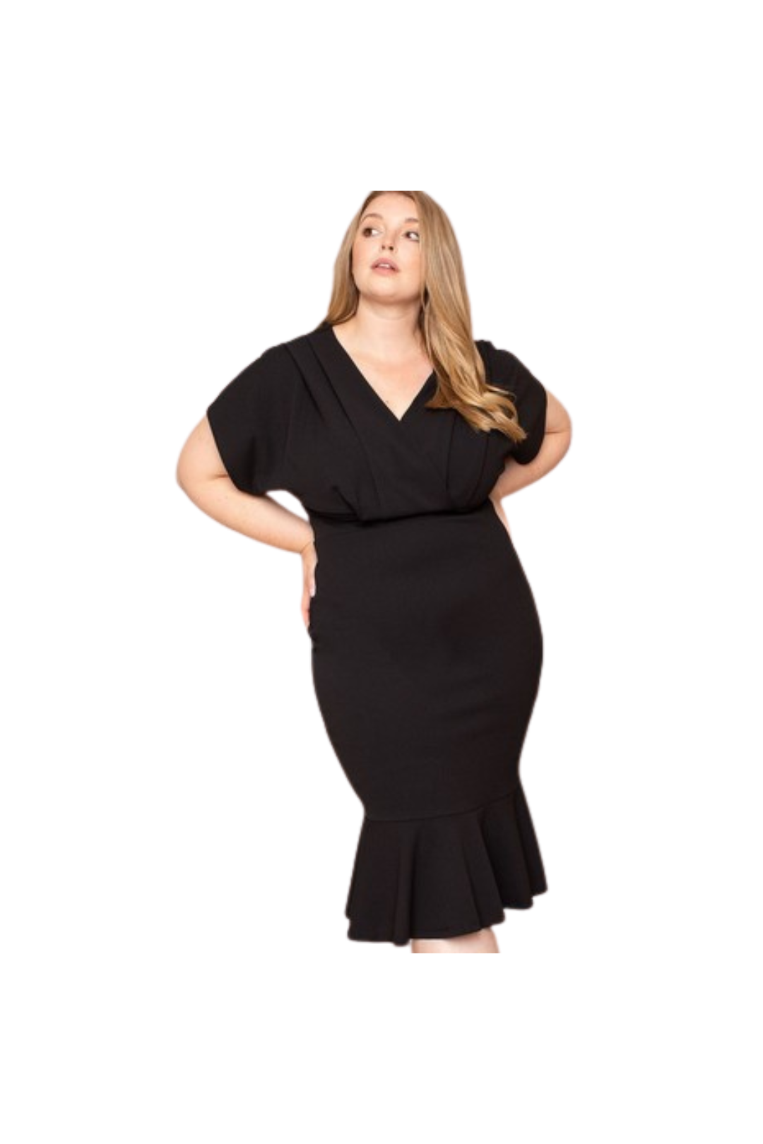 Sculpted Elegance Midi Dress