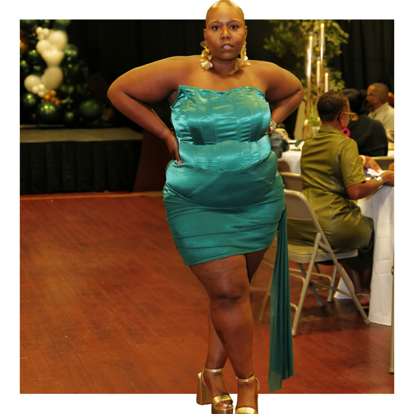 Emerald Reign Mini Dress