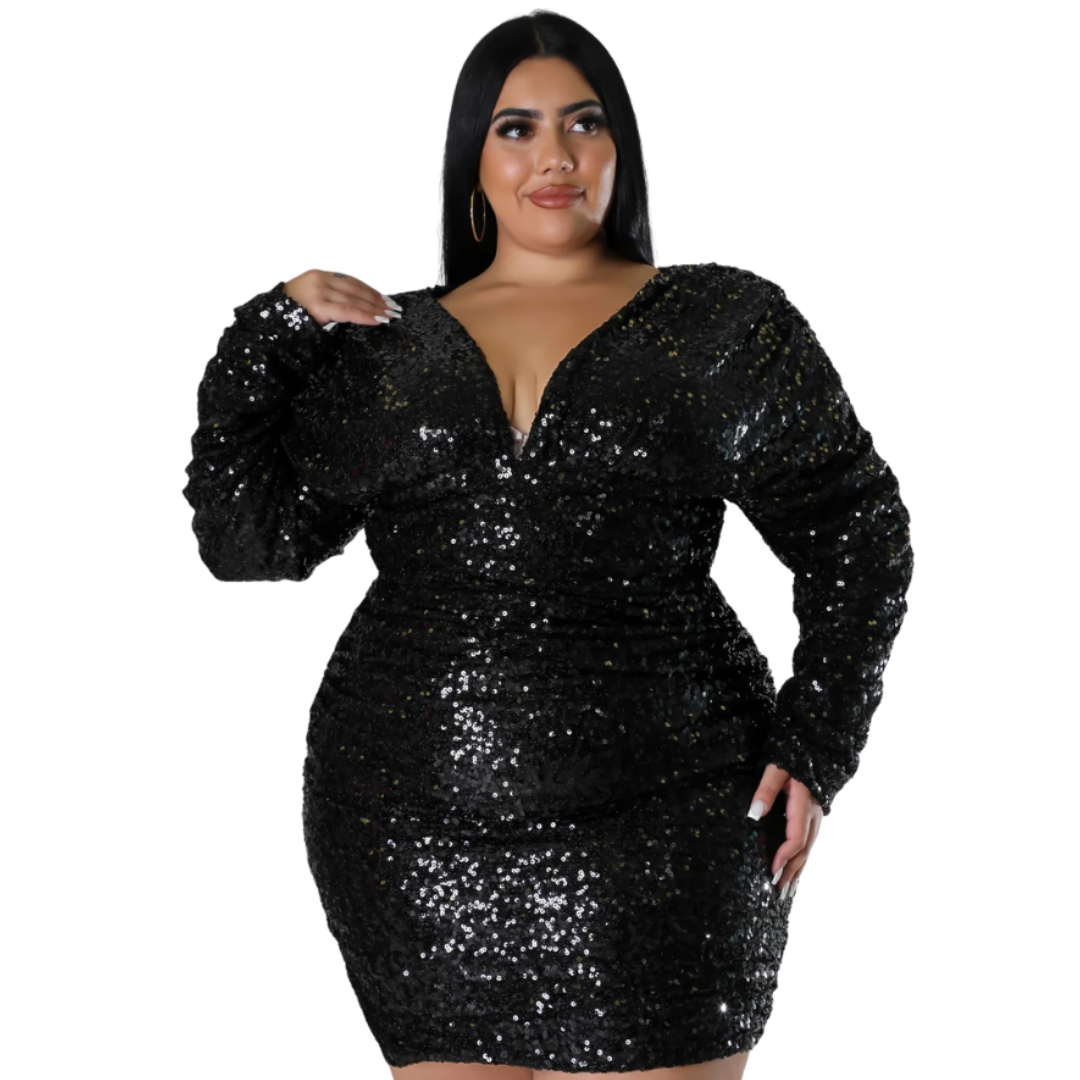 Midnight Glam Sequin Dress