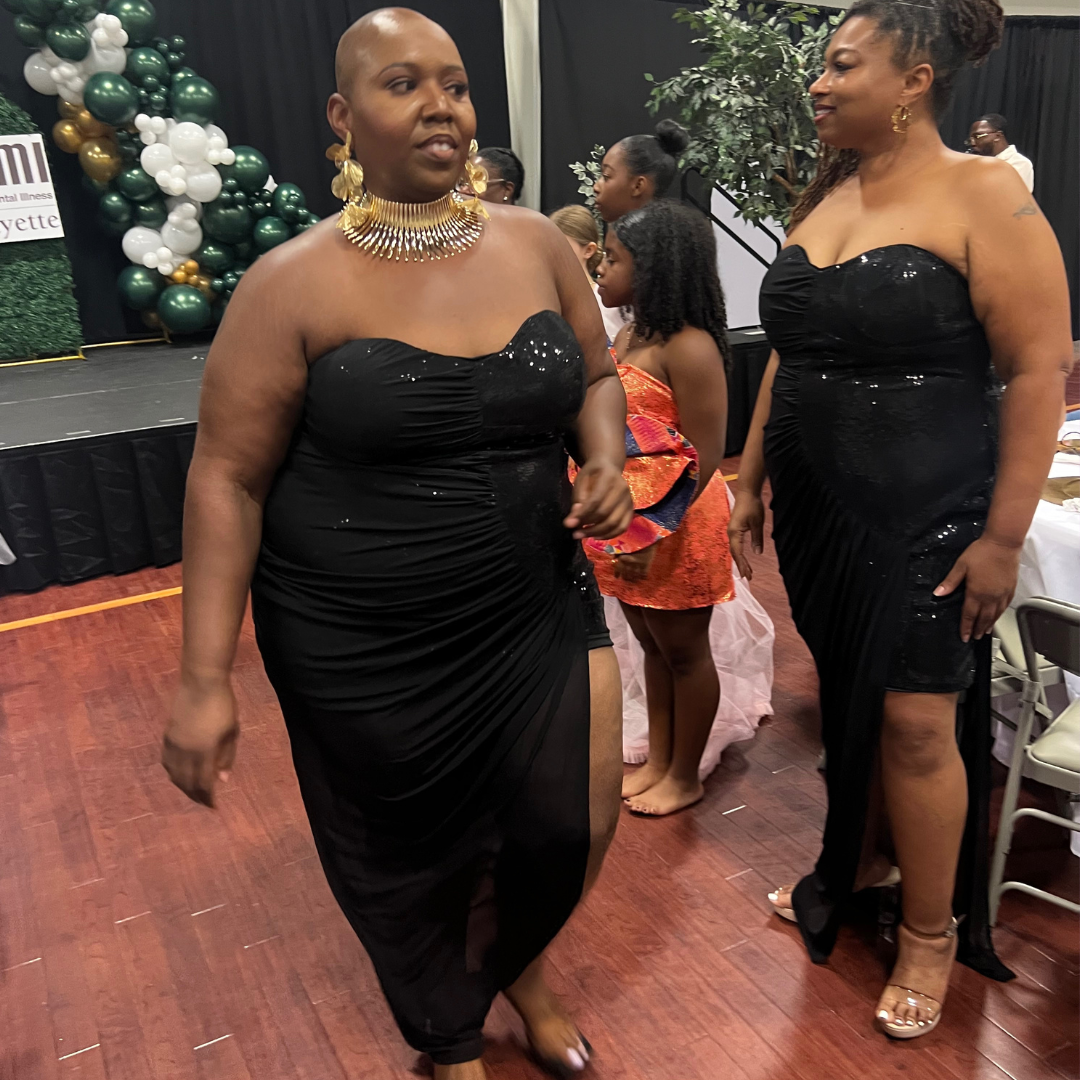 Midnight Glimmer” Strapless Sequin Gown