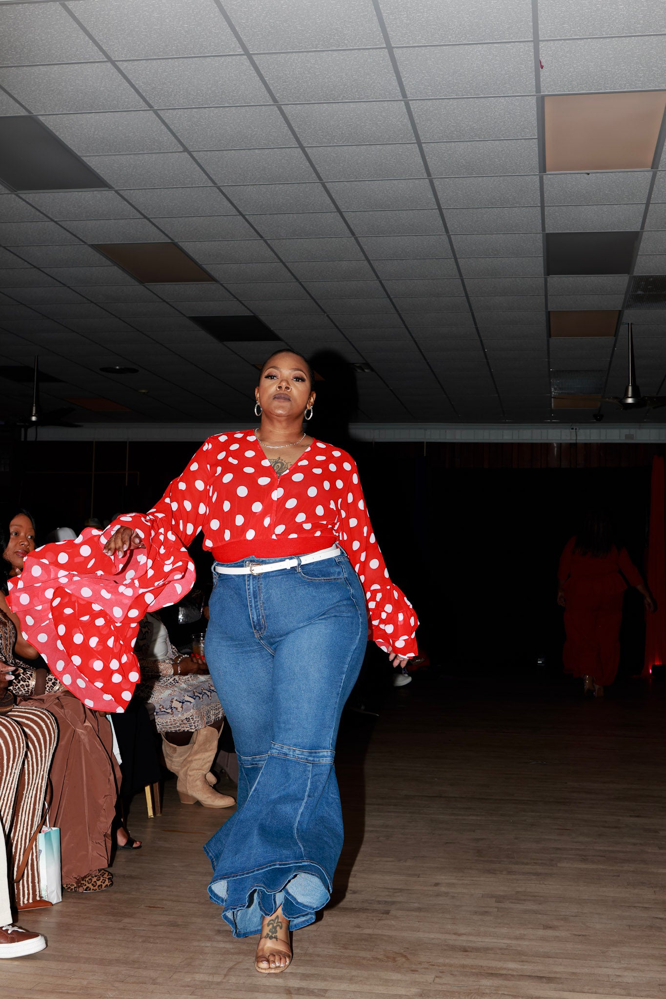 Crimson Statement Blouse