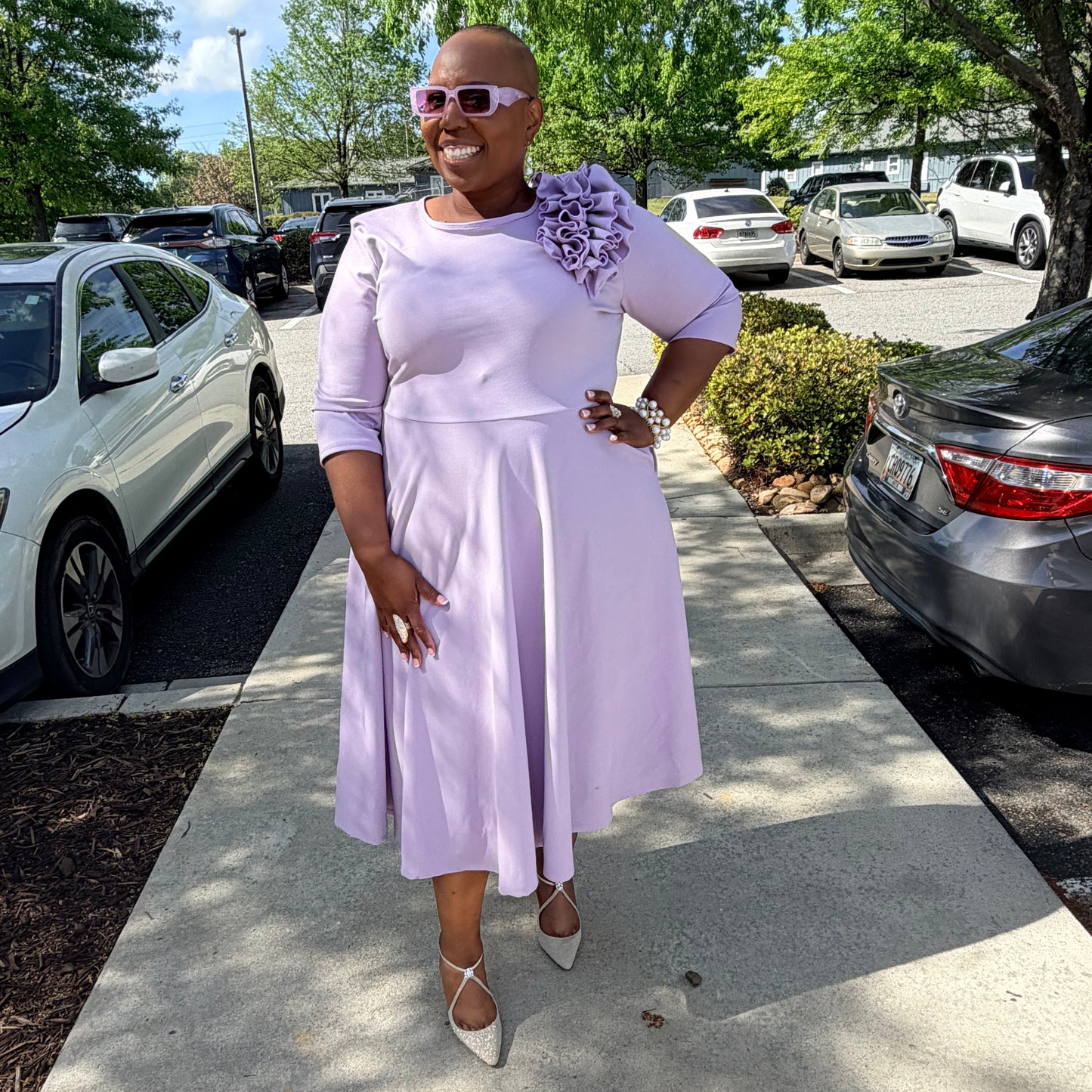 The Petal Symphony Dress