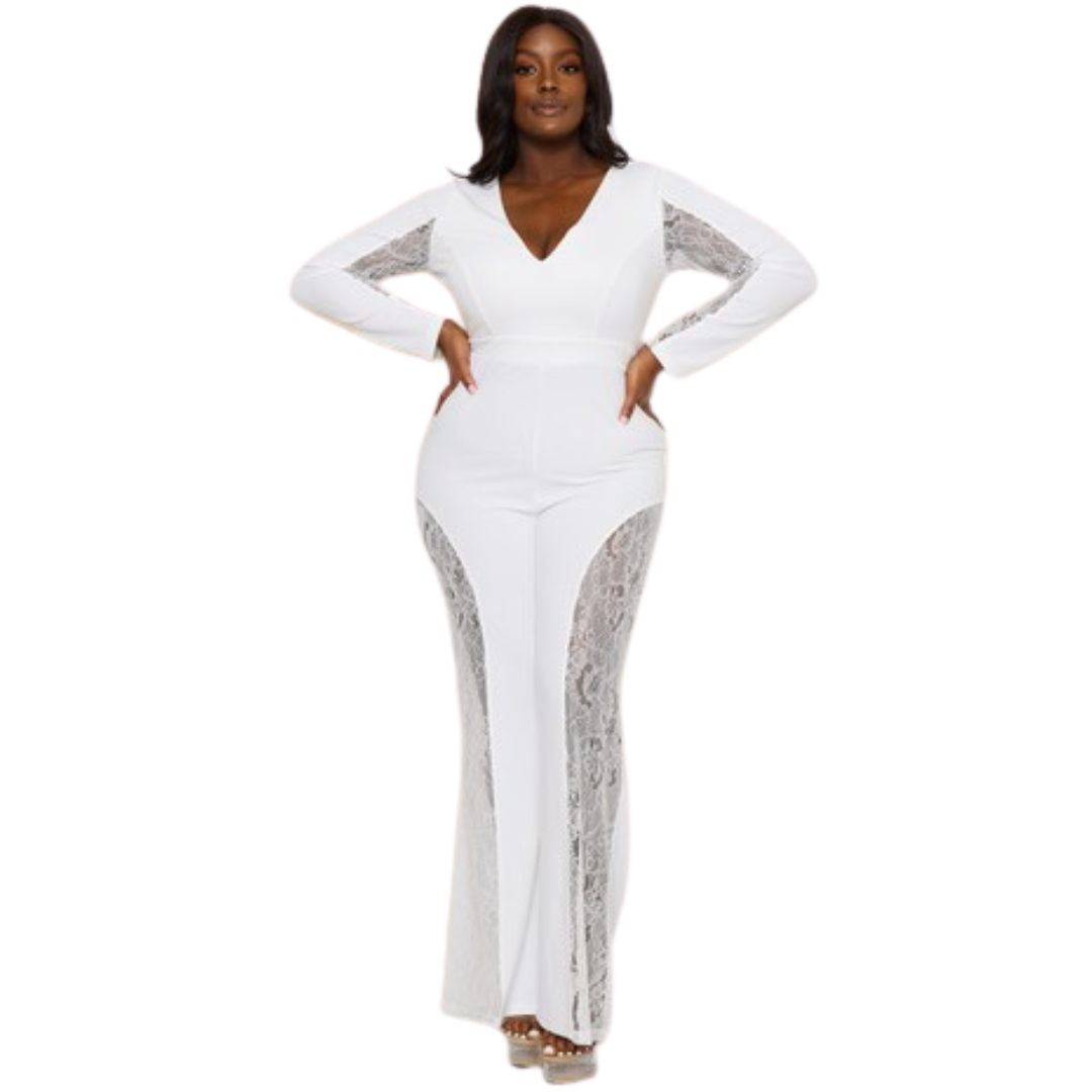 Luxe Lace Illusion Jumpsuit