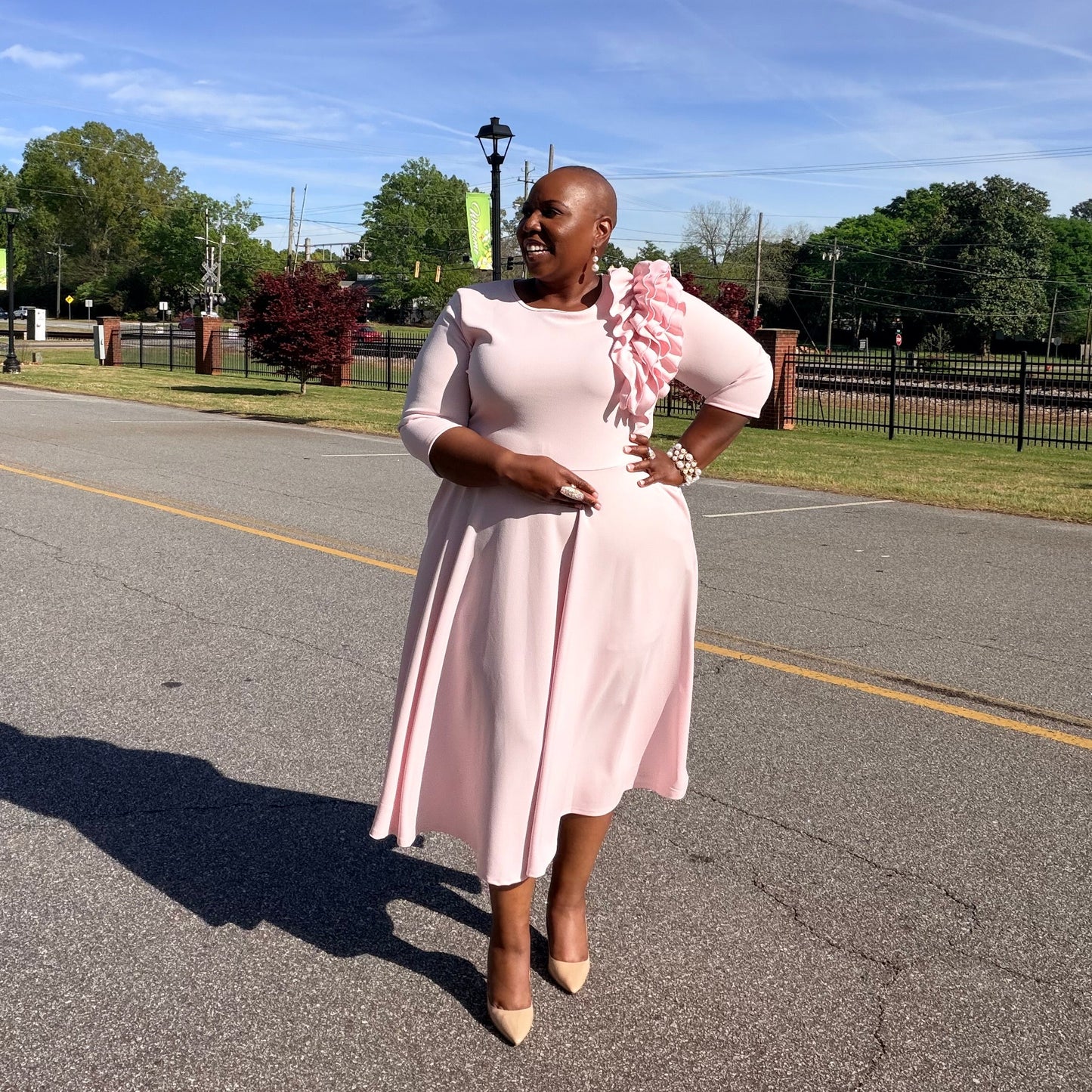 The Petal Symphony Dress