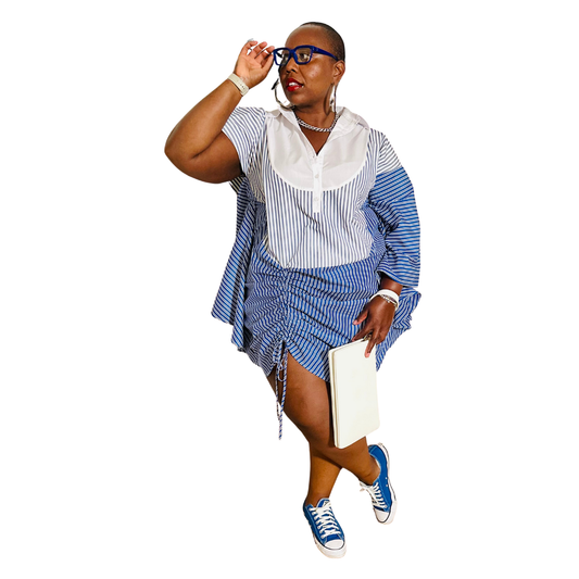 Blueprint Ruched Shirt Dress