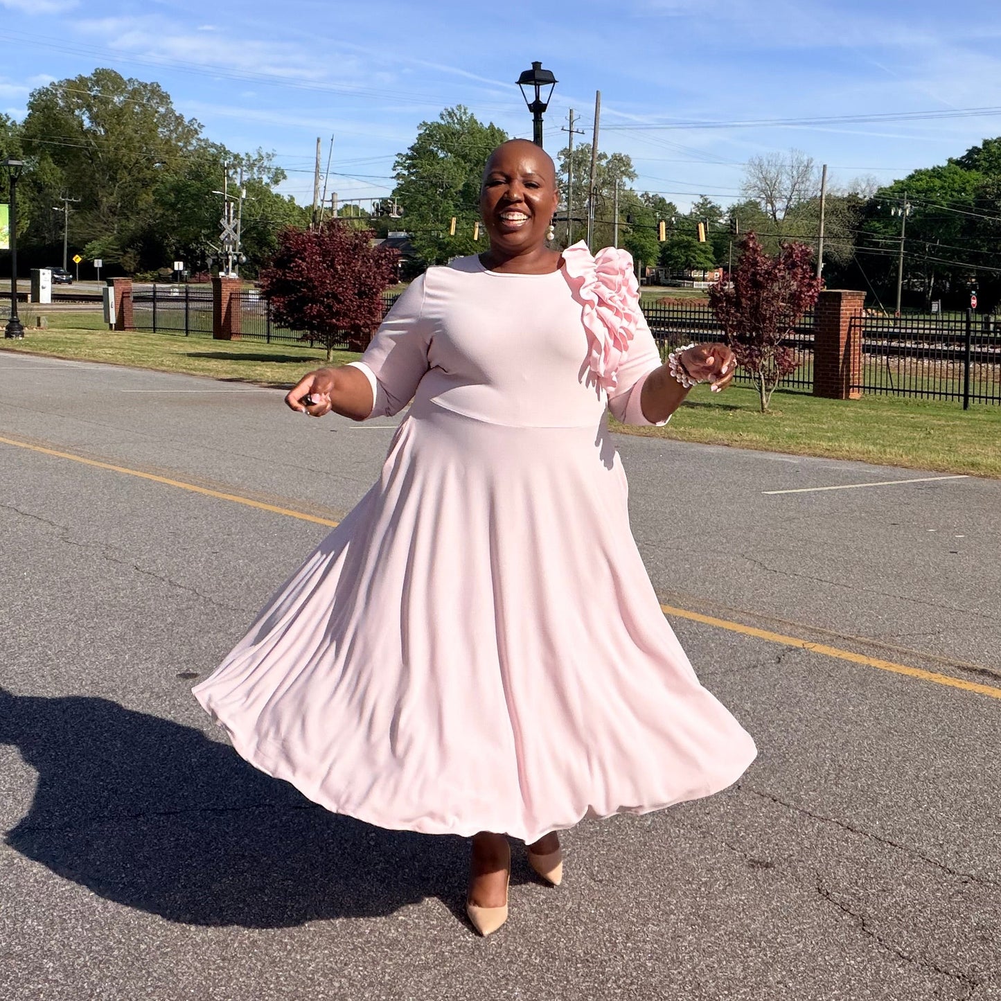 The Petal Symphony Dress