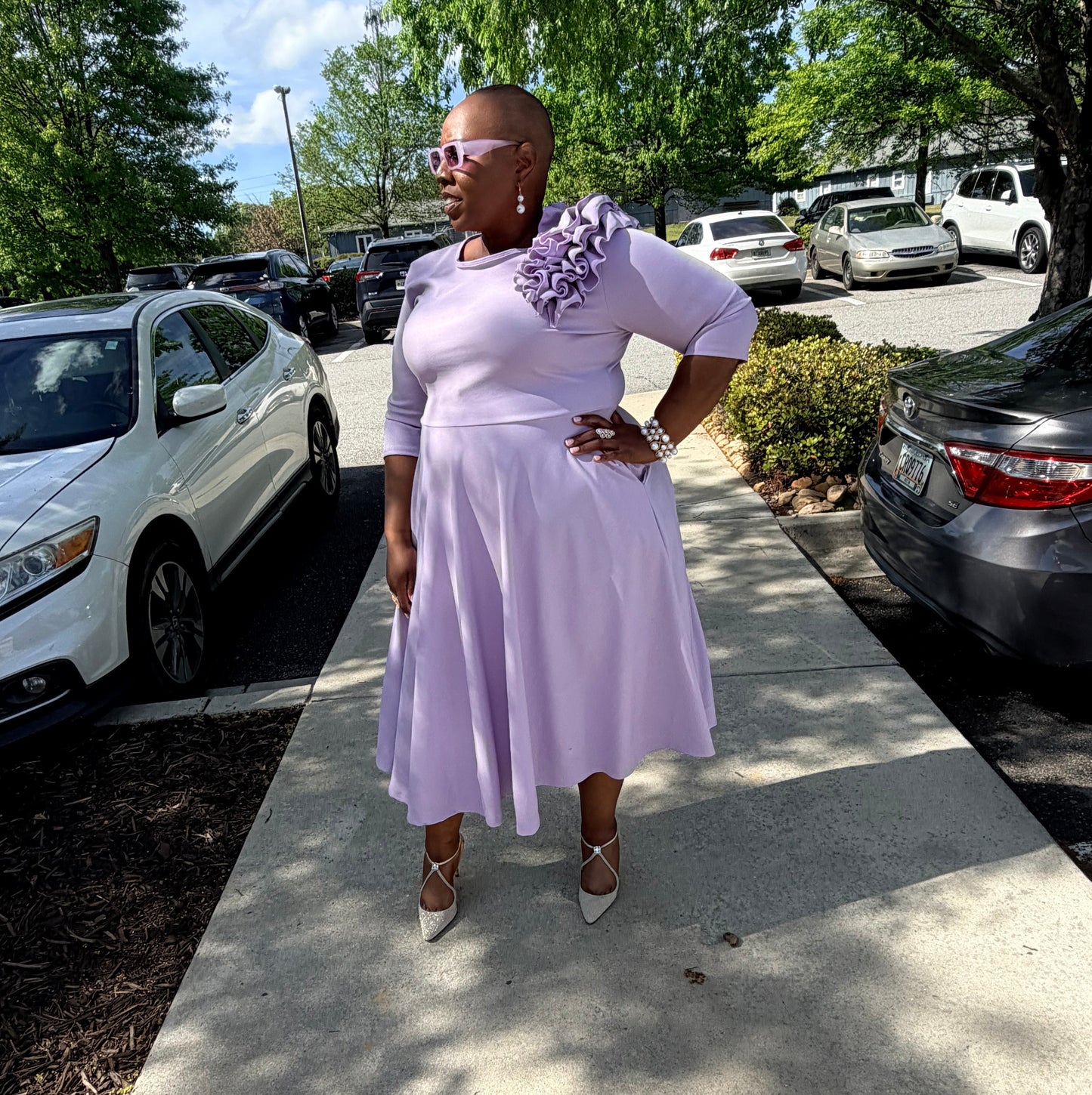 The Petal Symphony Dress