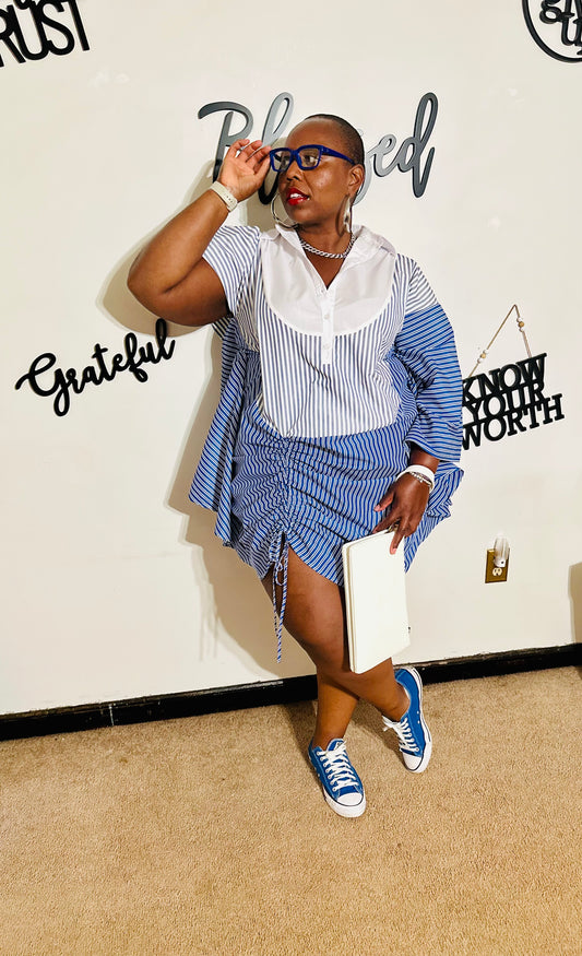 Blueprint Ruched Shirt Dress